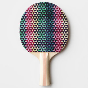 Raquette De Ping Pong Motif géométrique triangle vintage sans couture