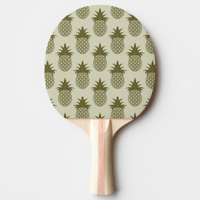 Raquette De Ping Pong Motif kaki d'ananas (Devant)