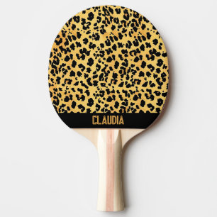 Raquette De Ping Pong Motif léopard
