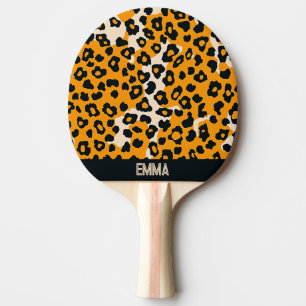 Raquette De Ping Pong Motif léopard