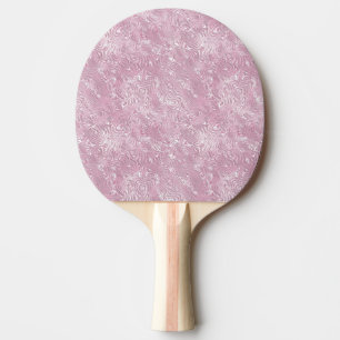 Raquette De Ping Pong Motif marbré Moire en soie en rose Dusty