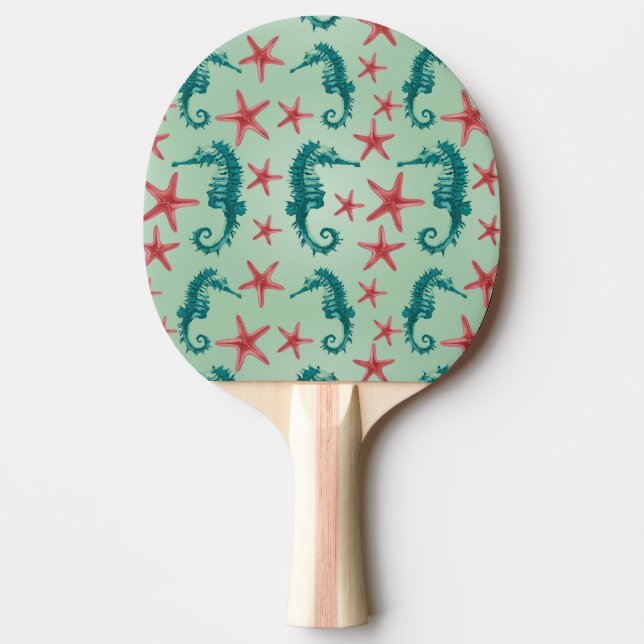 Raquette De Ping Pong Motif maritime Turquoise 2 (Devant)