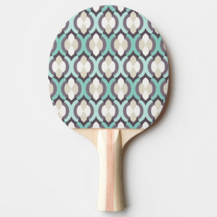 Raquette De Ping Pong Motif marocain turquoise