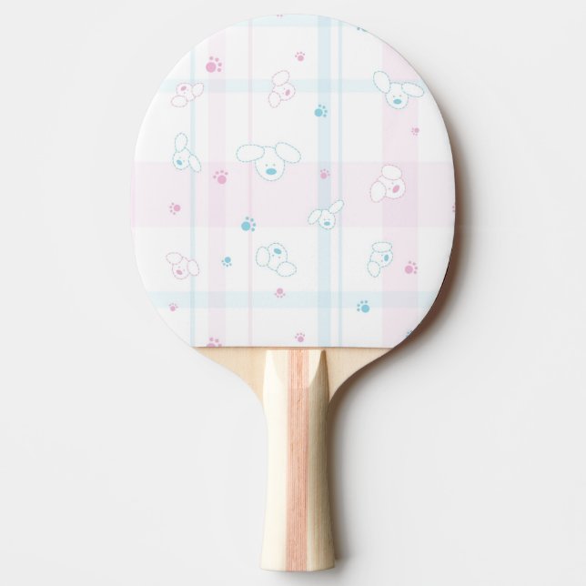 Raquette De Ping Pong Motif mignon avec des chiens (Devant)