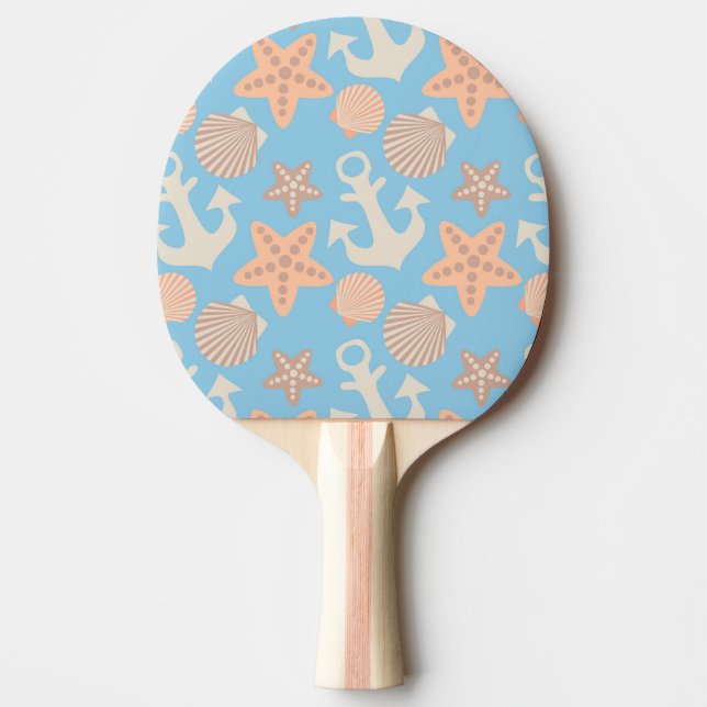 Raquette De Ping Pong Motif nautique Pastel (Devant)