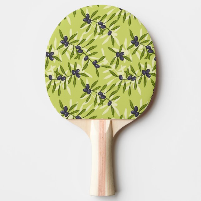 Raquette De Ping Pong Motif olive (Devant)