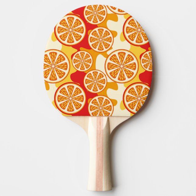 Raquette De Ping Pong motif orange (Devant)