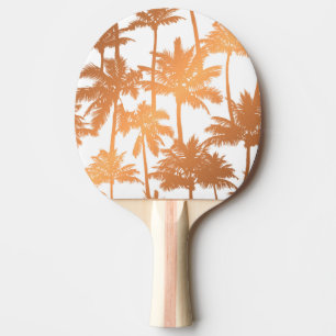 Raquette De Ping Pong Motif Palm Tree