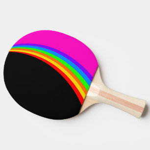 RAQUETTE DE PING PONG MOTIF RAINBOW
