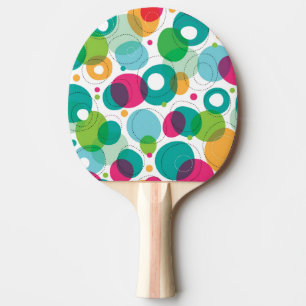 Raquette De Ping Pong Motif rond d'enfants de bulles