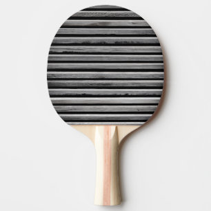 Raquette De Ping Pong Motif simple à bande de bois