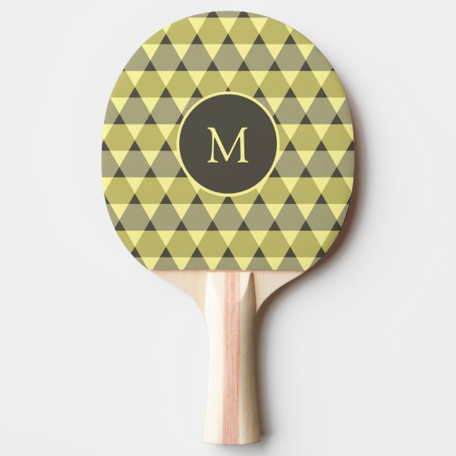 Raquette De Ping Pong Motif triangles (Devant)