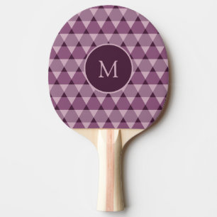 Raquette De Ping Pong Motif triangles