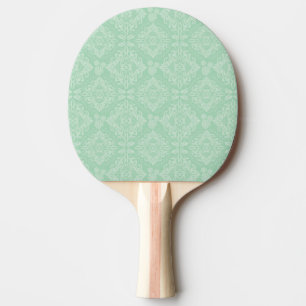 Raquette De Ping Pong Motif vert de damassé