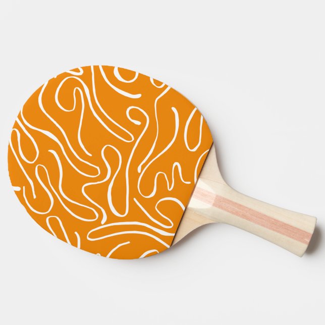 Raquette De Ping Pong Motif Vibre Abstraite (Côté)