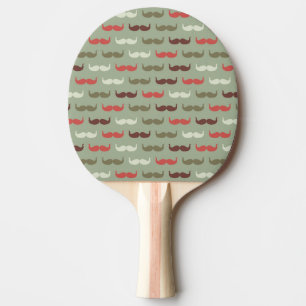 Raquette De Ping Pong Motif vintage avec la moustache