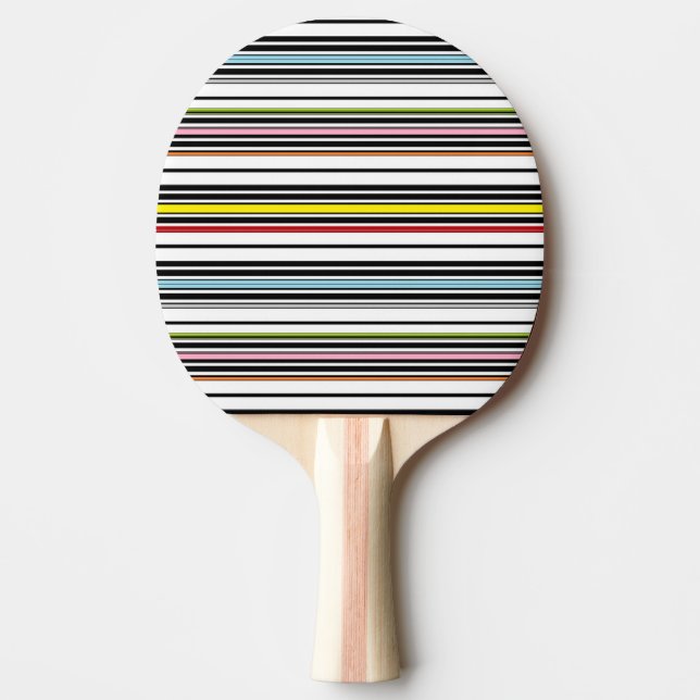Raquette De Ping Pong Motifs multibandes (Devant)