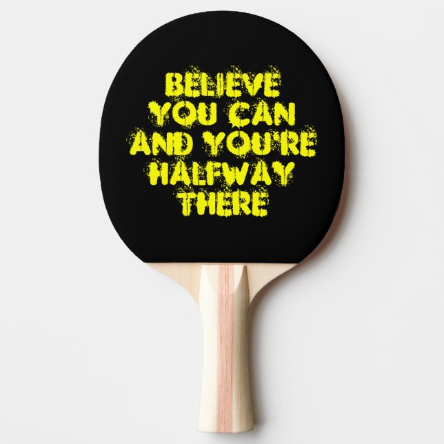 Raquette De Ping Pong Motivation inspirante Citations de succès positif (Devant)