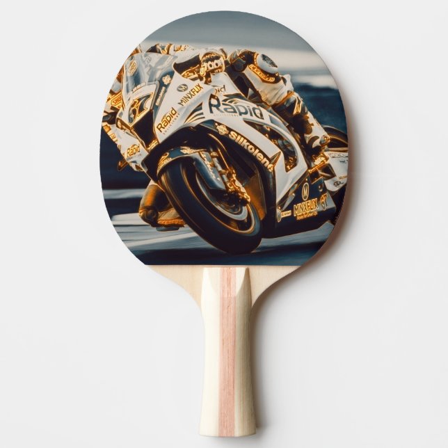 Raquette De Ping Pong Motorcycle Racer (Devant)