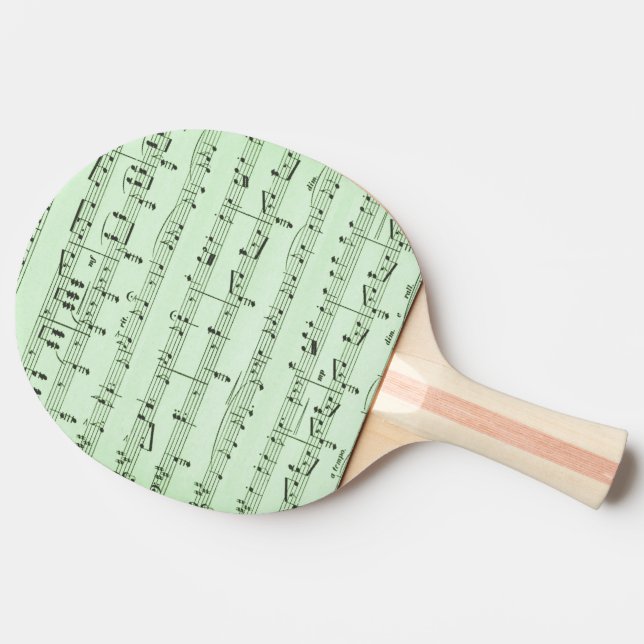 Raquette De Ping Pong Musique en feuille verte (Côté)