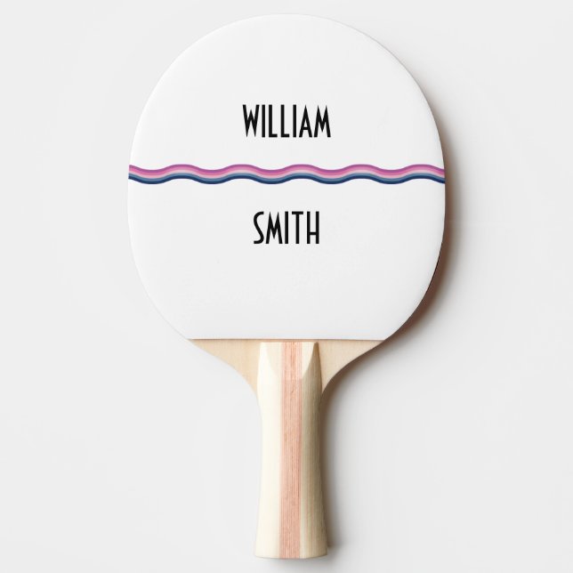 Raquette De Ping Pong Nautical Wave Ping Pong Paddle (Devant)