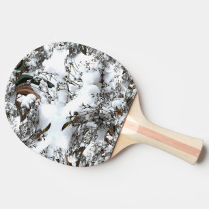 Raquette De Ping Pong Neige Abstraite