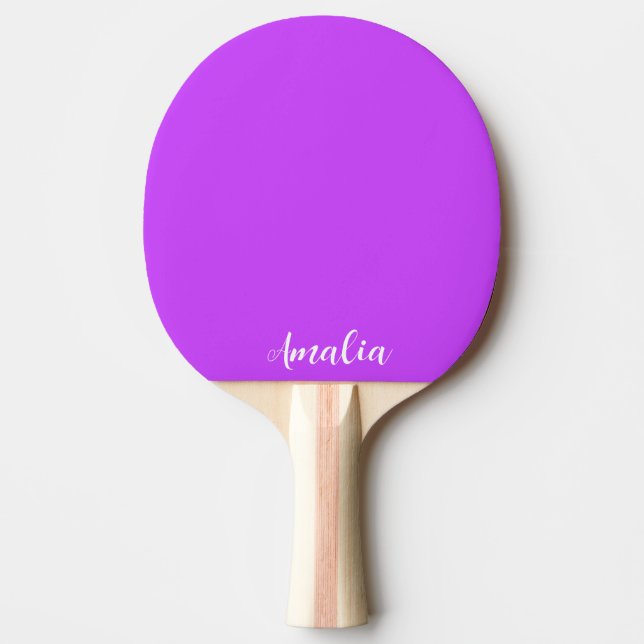 Raquette De Ping Pong néon clair solide fluorescent violet (Devant)