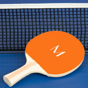 Raquette De Ping Pong néon orange - monogrammed 