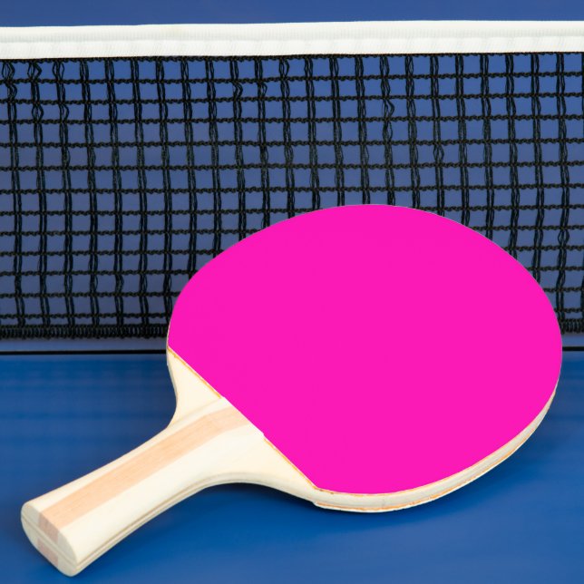 Raquette De Ping Pong Neon rose Personnaliser couleur solide (Insitu)