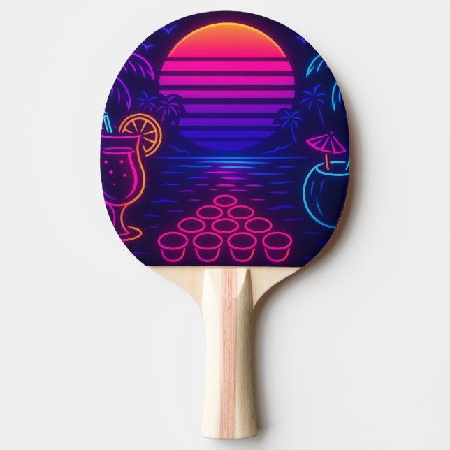 Raquette De Ping Pong Néon tropical (Devant)