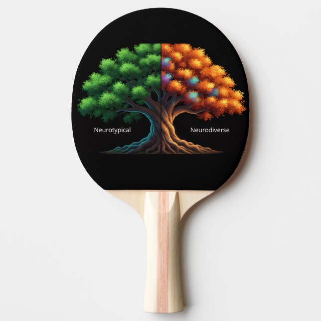 Raquette De Ping Pong Neurotypique vs Neurodiverse (Devant)
