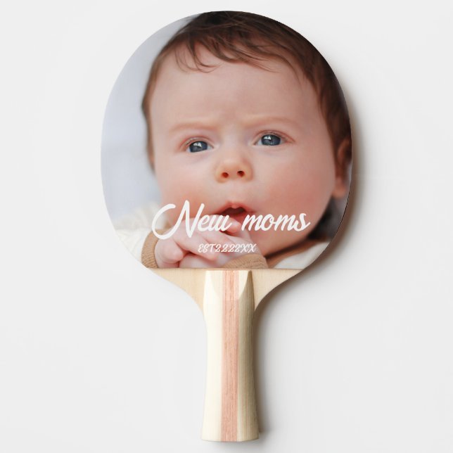 Raquette De Ping Pong New moms custom baby photo (Devant)
