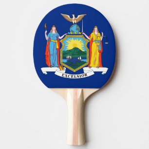 Raquette De Ping Pong New York : l'Empire State, Drapeau de la Grande Po