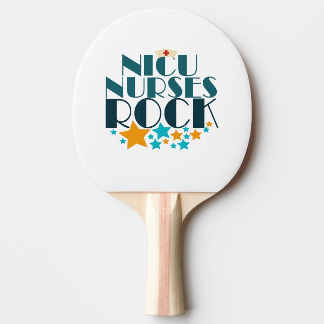 Raquette De Ping Pong NICU Nurses Rock (Devant)