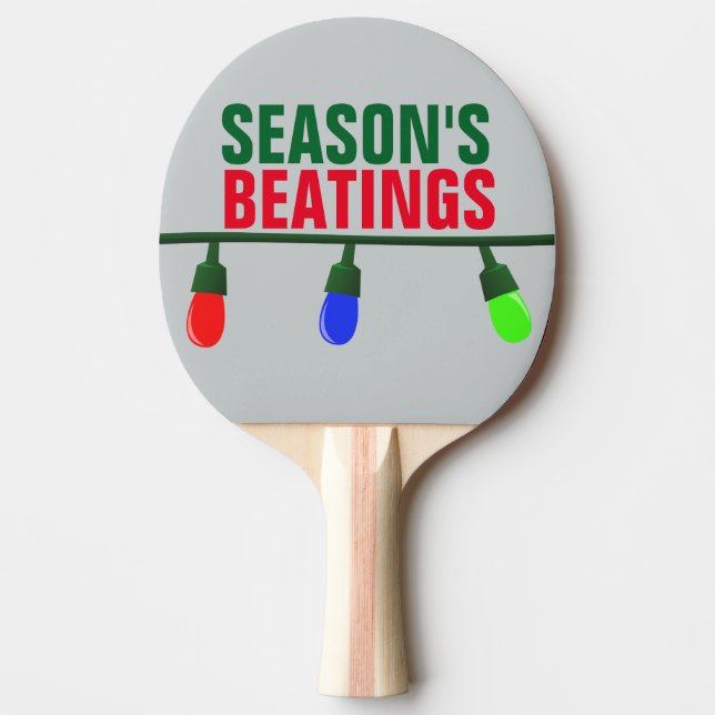 Raquette De Ping Pong Noël drôle, les passages à tabac de la saison (Devant)