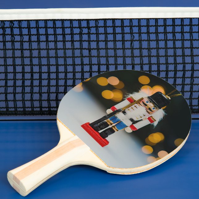 Raquette De Ping Pong Noël SlipperyJoe nutcracker figurine ornement (Insitu)