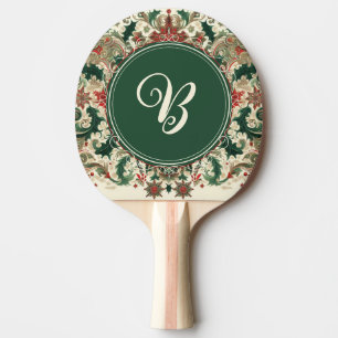 Raquette De Ping Pong Noël Victorien/Classique/Vintage