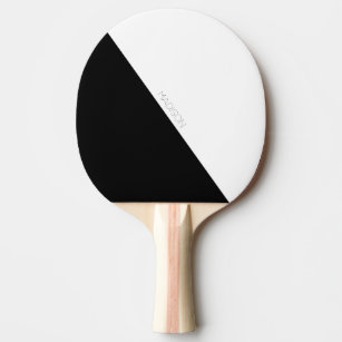 Raquette De Ping Pong noir blanc moderne simple minimaliste