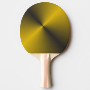 Raquette De Ping Pong Noir et or vibrant
