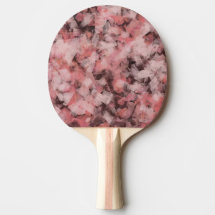 Raquette De Ping Pong Noir Gris Rose Blanc Moderne Géométrique Abstrait