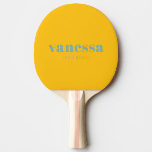 Raquette De Ping Pong Nom Classique Minimaliste Moderne Complet Aqua Ree