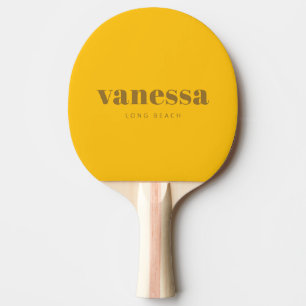 Raquette De Ping Pong Nom Classique Minimaliste Moderne Désert Chaud Com