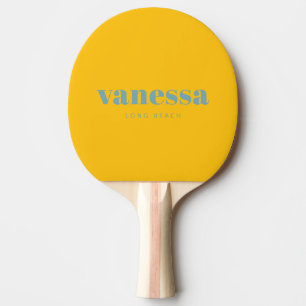 Raquette De Ping Pong Nom Classique Moderne Minimaliste Aqua Chaud Compl