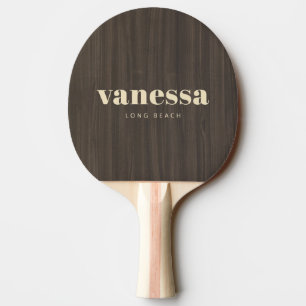 Raquette De Ping Pong Nom Classique Moderne Minimaliste Bois Moderne Som