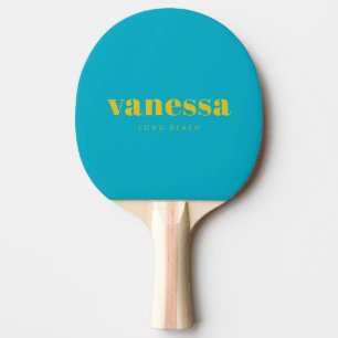 Raquette De Ping Pong Nom Classique Moderne Minimaliste Complet Citron F