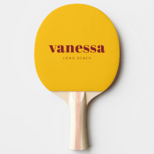 Raquette De Ping Pong Nom Classique Moderne Minimaliste Complet Cranberr