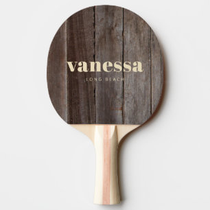 Raquette De Ping Pong Nom Classique Moderne Minimaliste de Planches Vint