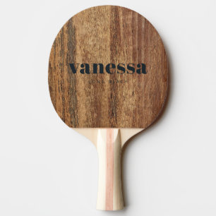 Raquette De Ping Pong Nom Classique Moderne Minimaliste en Bois de Cèdre