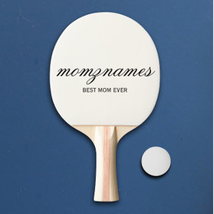 Raquette De Ping Pong Nom de la calligraphie personnalisée de la meilleu