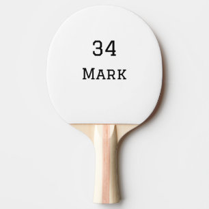 Raquette De Ping Pong nom de l'équipe ajouter le nom du joueur date spor